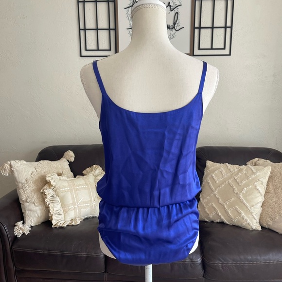 Escada by Margaretha Ley Vintage Made In Germany 100% Silk Size 38 Tank Romper - Picture 2 of 6